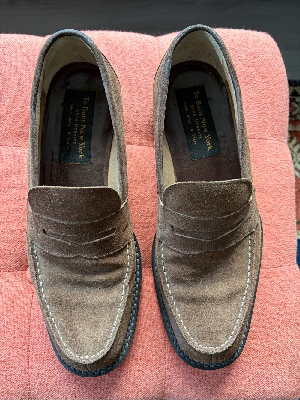 To Boot Brown Suede Penny Loafers - Picture 5 of 6